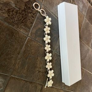 Dillards Sensitive Skin Flower Bracelet in ivory